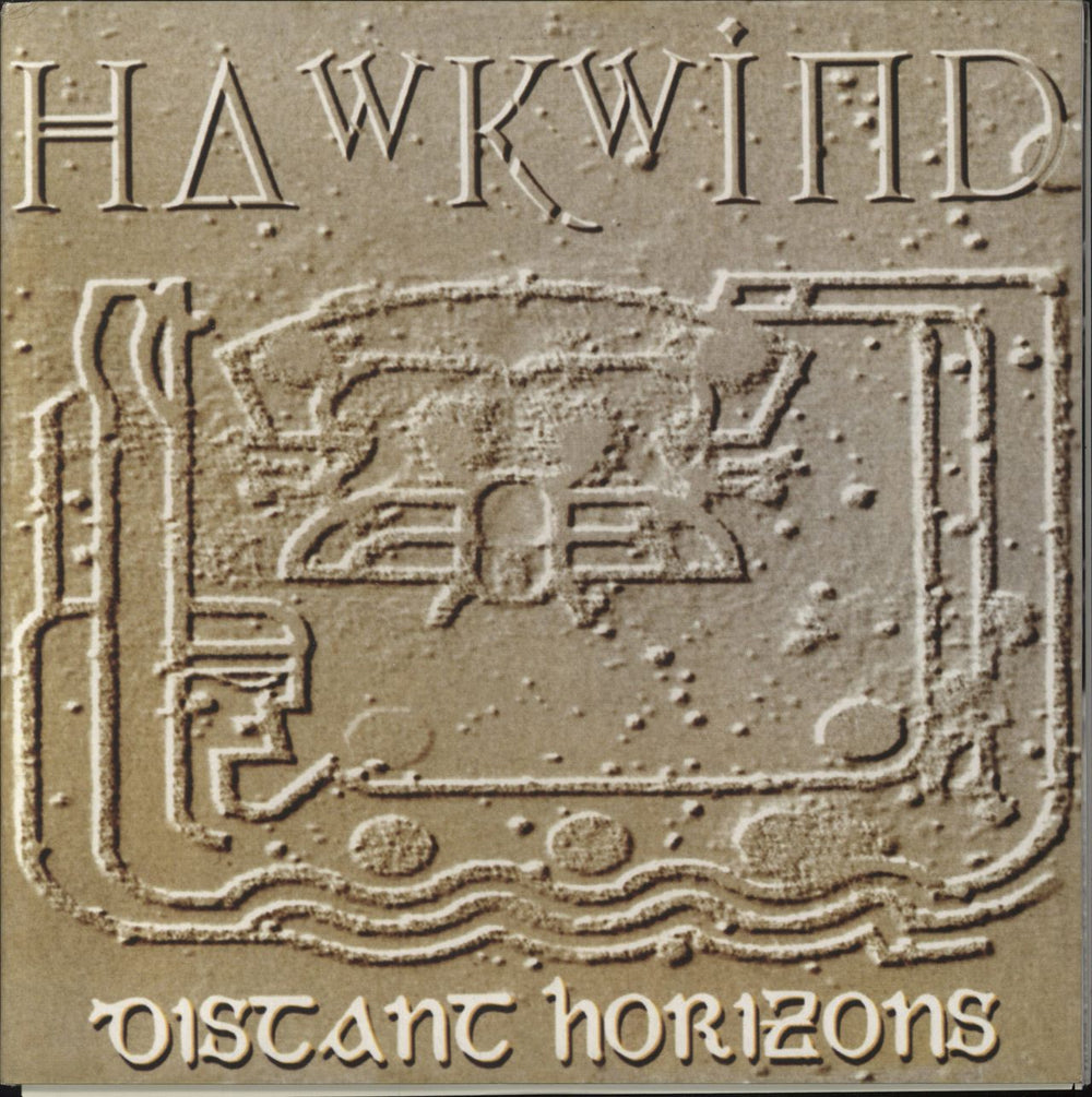Hawkwind Distant Horizons - Grey Marble Vinyl UK 2-LP vinyl record set (Double LP Album) LETV304LP