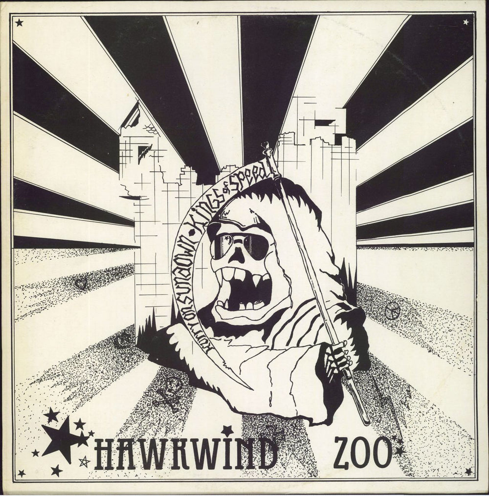 Hawkwind Hawkwind Zoo EP - Booklet UK 12" vinyl single (12 inch record / Maxi-single) FLEP100