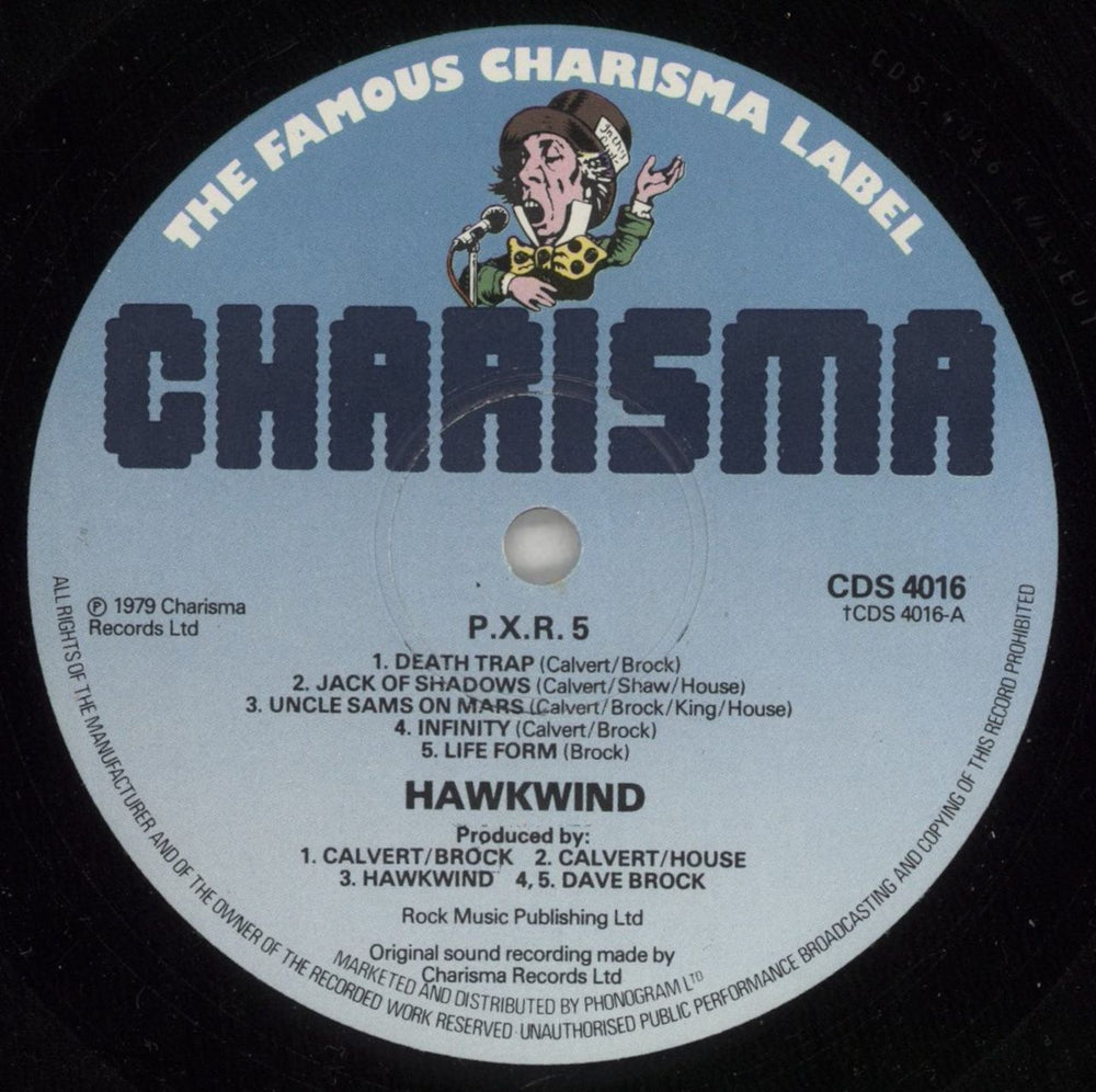 Hawkwind P.X.R. 5 - 2nd + Sticker UK vinyl LP album (LP record) HWKLPPX337781