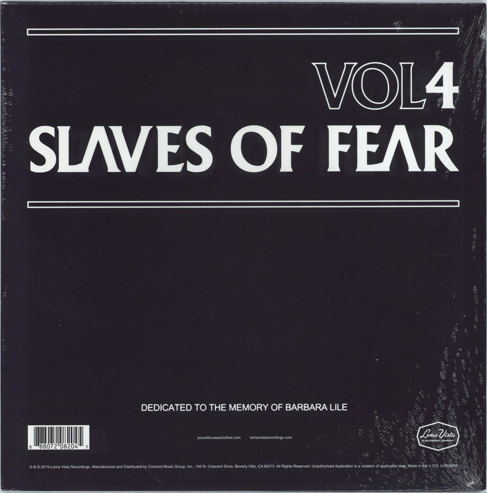 Health Vol.4 :: Slaves of Fear - Sealed US vinyl LP album (LP record) 888072082045