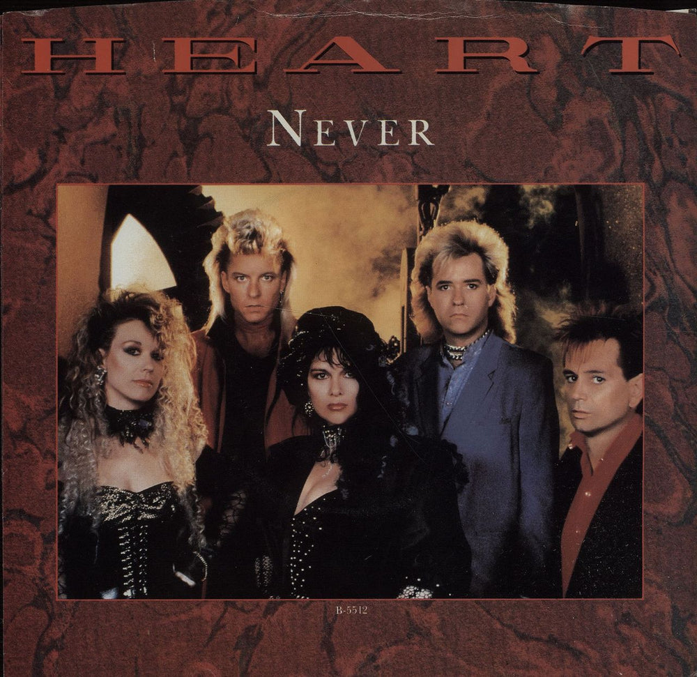 Heart Never US Promo 7" vinyl single (7 inch record / 45) P-B-5512