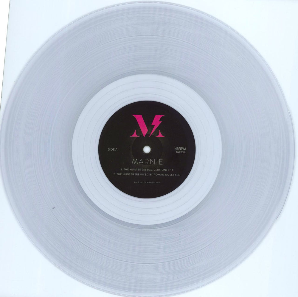 Helen Marnie The Hunter Remixed - RSD14 - Clear Vinyl UK Promo 12" vinyl single (12 inch record / Maxi-single) 3E612TH771823