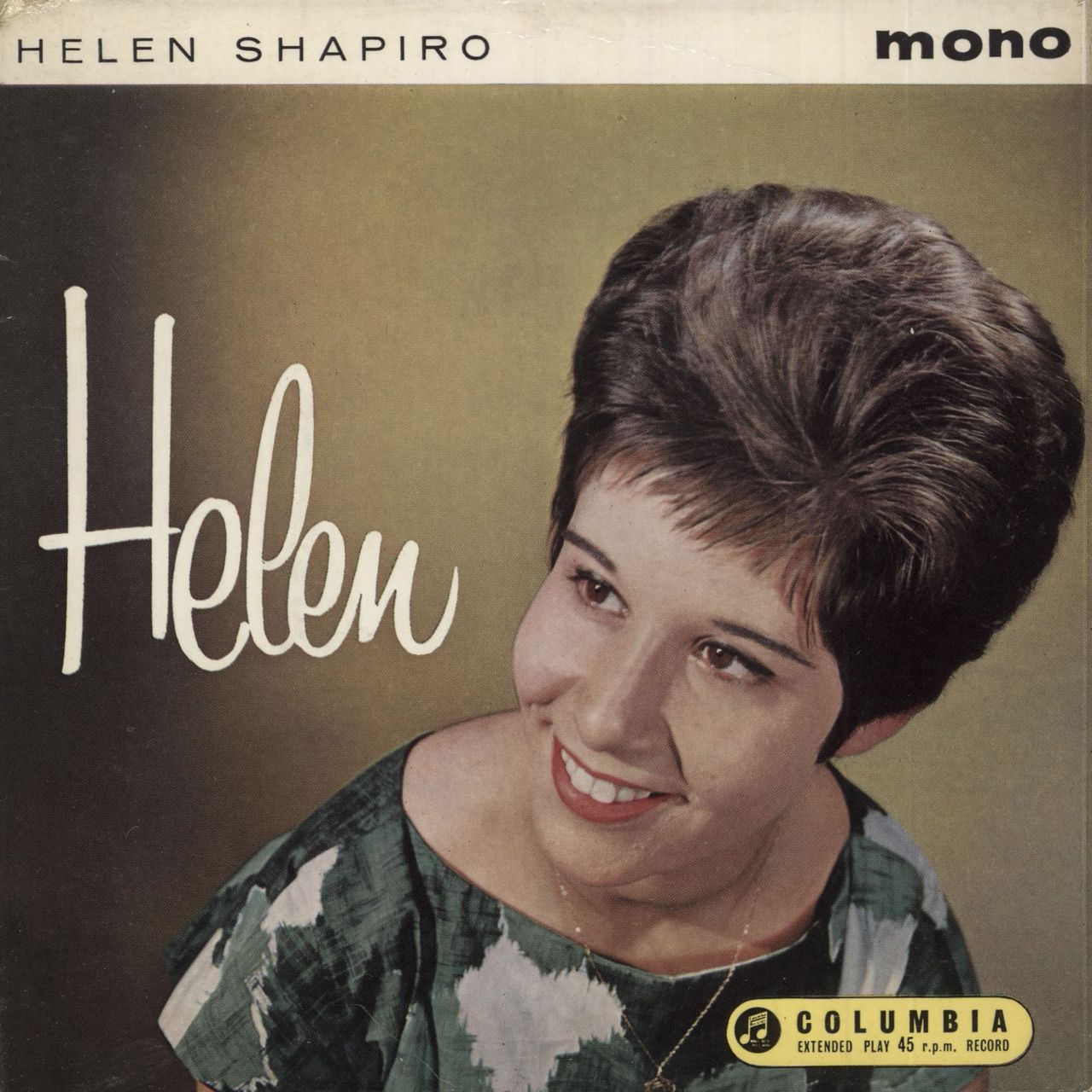 Helen Shapiro Helen - 'Smiling' Sleeve - Factory Sample UK 7" vinyl single (7 inch record / 45) SEG8128