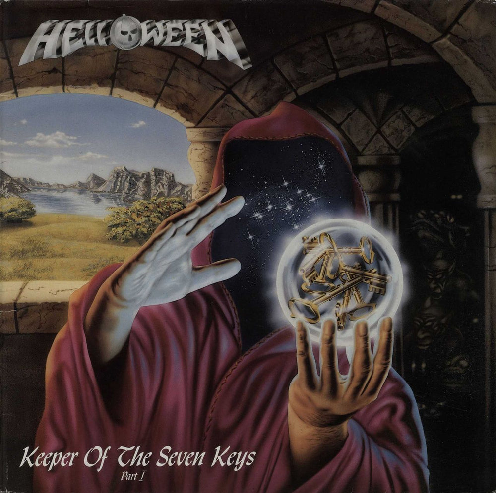 Helloween Keeper Of The Seven Keys - Part I - Blue Vinyl German vinyl LP album (LP record) N0057