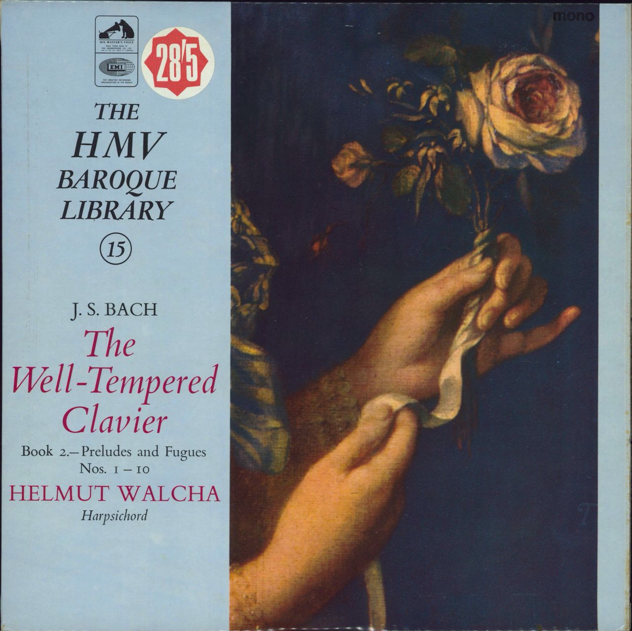 Helmut Walcha Bach: The Well Tempered Clavier, Book 2, Preludes And Fugues Nos. 1 - 10 UK vinyl LP album (LP record) HQM1065