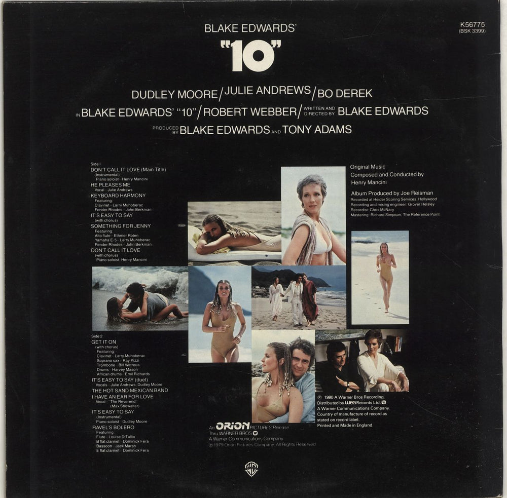 Henry Mancini 10 UK vinyl LP album (LP record)