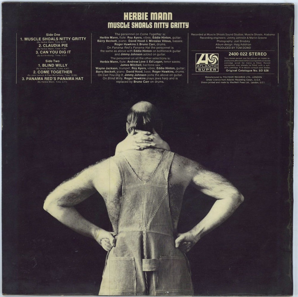 Herbie Mann Muscle Shoals Nitty Gritty UK vinyl LP album (LP record)
