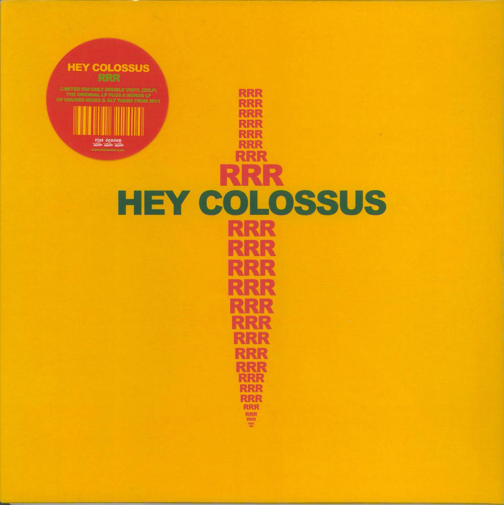 Hey Colossus RRR UK 2-LP vinyl record set (Double LP Album) REPOSELP063