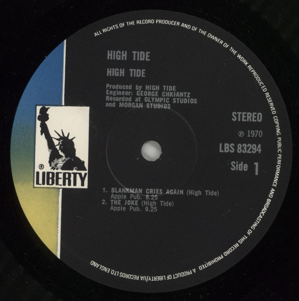 High Tide High Tide UK vinyl LP album (LP record) HKGLPHI569430