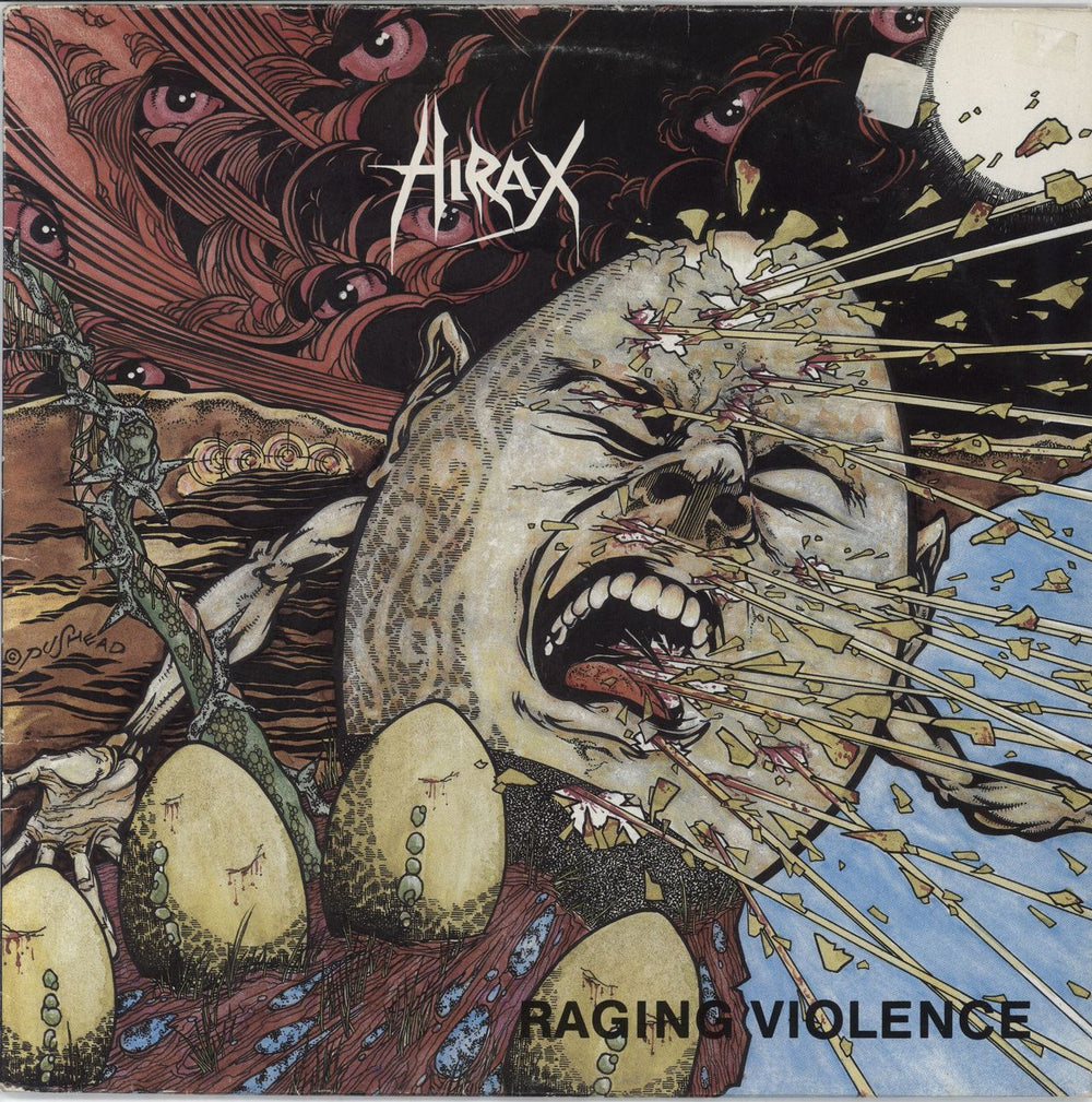 Hirax Raging Violence UK vinyl LP album (LP record) RR9720