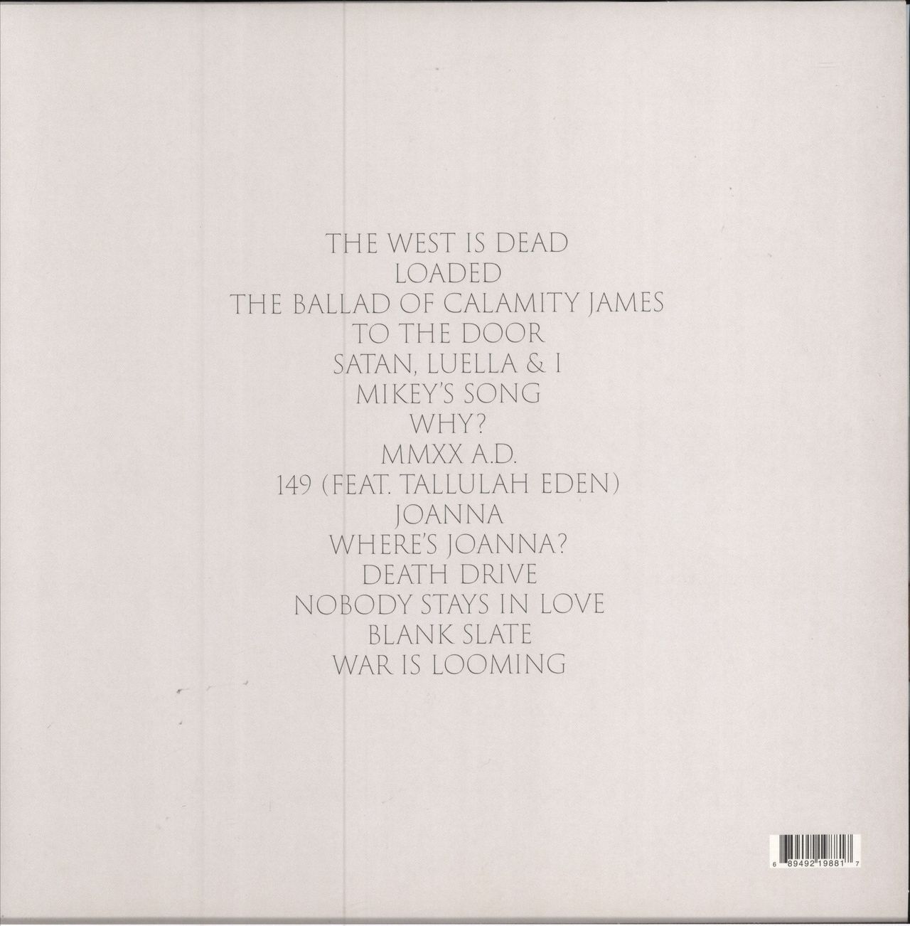 HMLTD West Of Eden - Red Vinyl UK vinyl LP album (LP record)