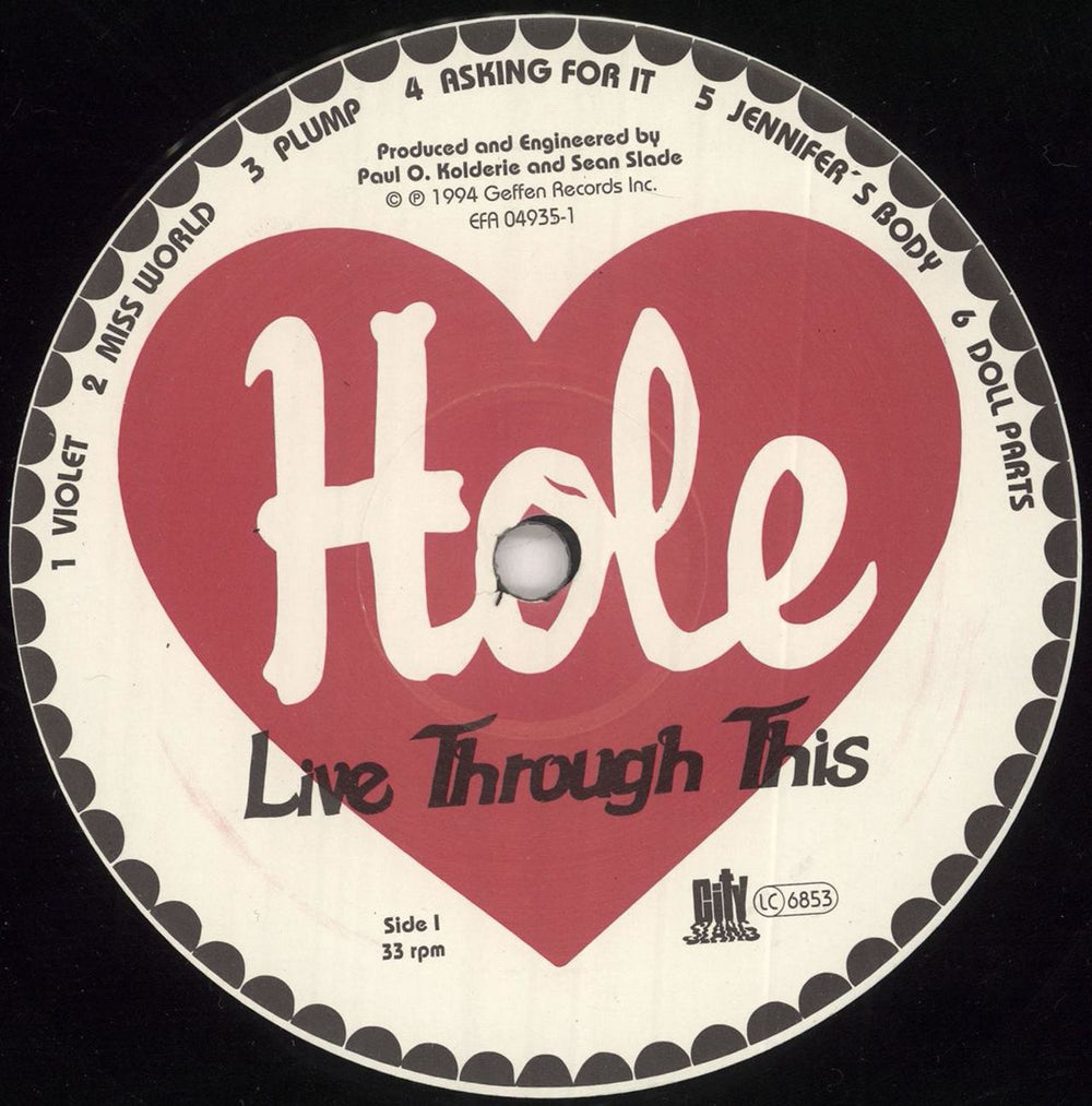 Hole Live Through This German vinyl LP album (LP record) HLELPLI742243