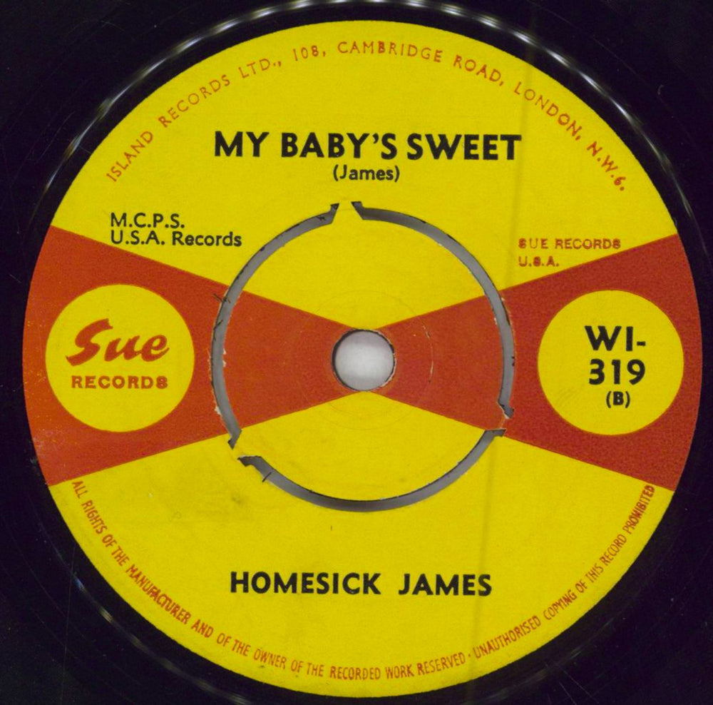 Homesick James Williamson Crossroads UK 7" vinyl single (7 inch record / 45)