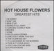 Hothouse Flowers Greatest Hits UK Promo CD-R acetate CD ACETATE