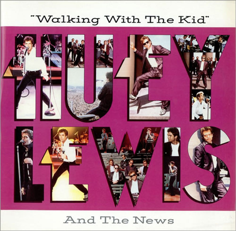 Huey Lewis & The News Walking With The Kid UK 12" vinyl single (12 inch record / Maxi-single) HUEYX13