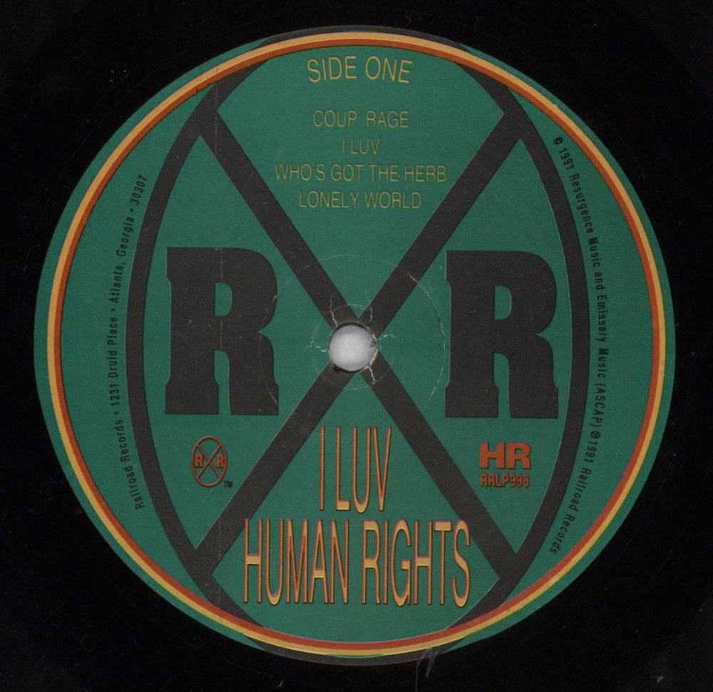 Human Rights I Luv US vinyl LP album (LP record) HURLPIL827078