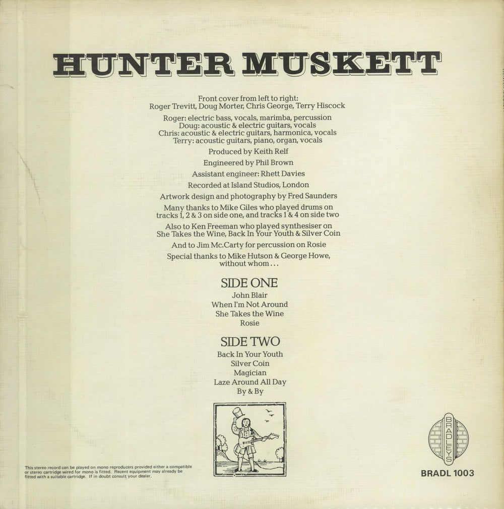Hunter Muskett Hunter Muskett - VG UK vinyl LP album (LP record)