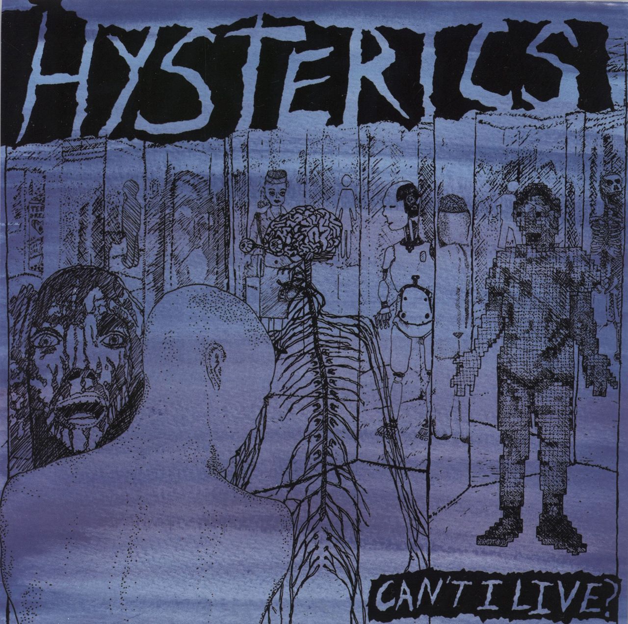 Hysterics Can't I Live? - 1st US 7" vinyl single (7 inch record / 45) M'LR044