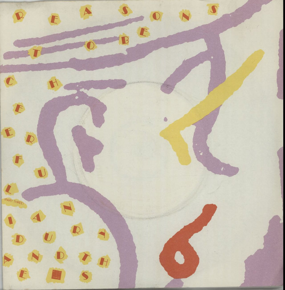 Ian Dury Reasons To Be Cheerful, Part 3 + Sleeve UK 7" vinyl single (7 inch record / 45) BUY50