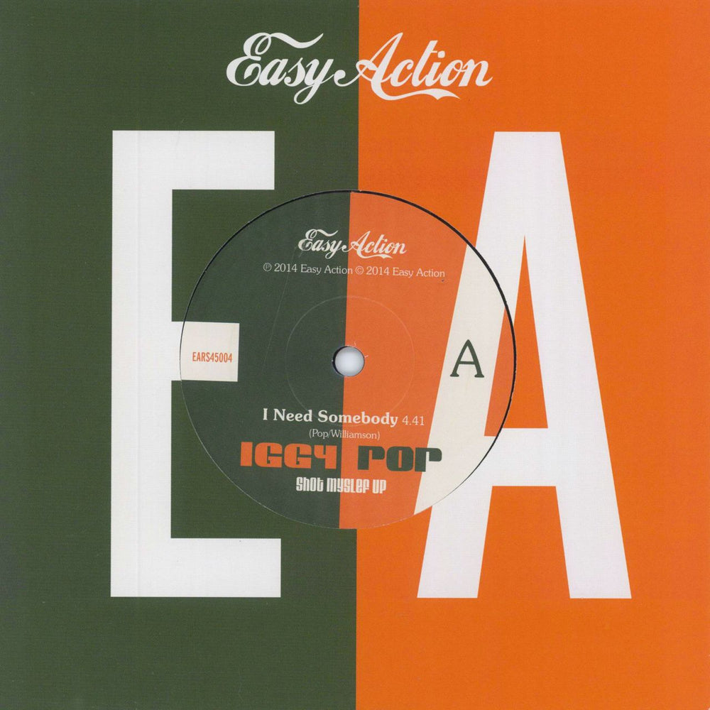 Iggy Pop Shot Myself Up - RSD15 - Green Vinyl + Bonus 7" UK vinyl LP album (LP record)