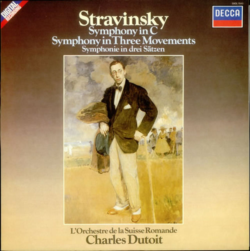 Igor Stravinsky Symphony In C & Symphony In Three Movements UK vinyl LP album (LP record) SXDL7543