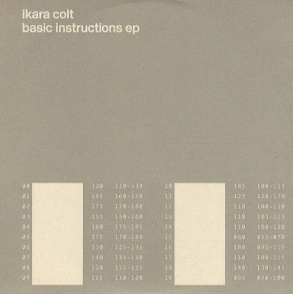 Ikara Colt Basic Instructions E.P. UK Promo CD single (CD5 / 5") FPPR031