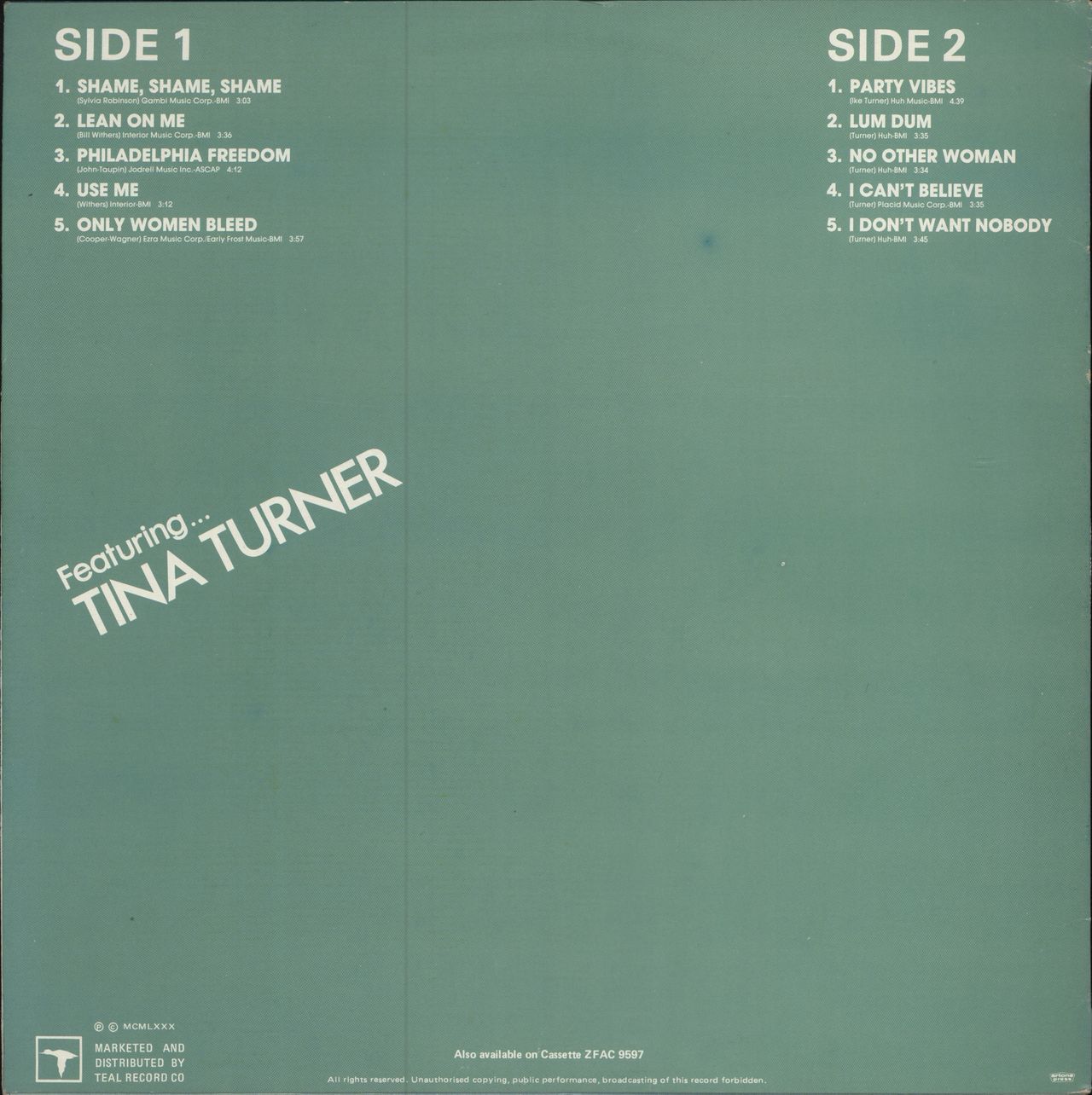 Ike & Tina Turner The Edge South African vinyl LP album (LP record)