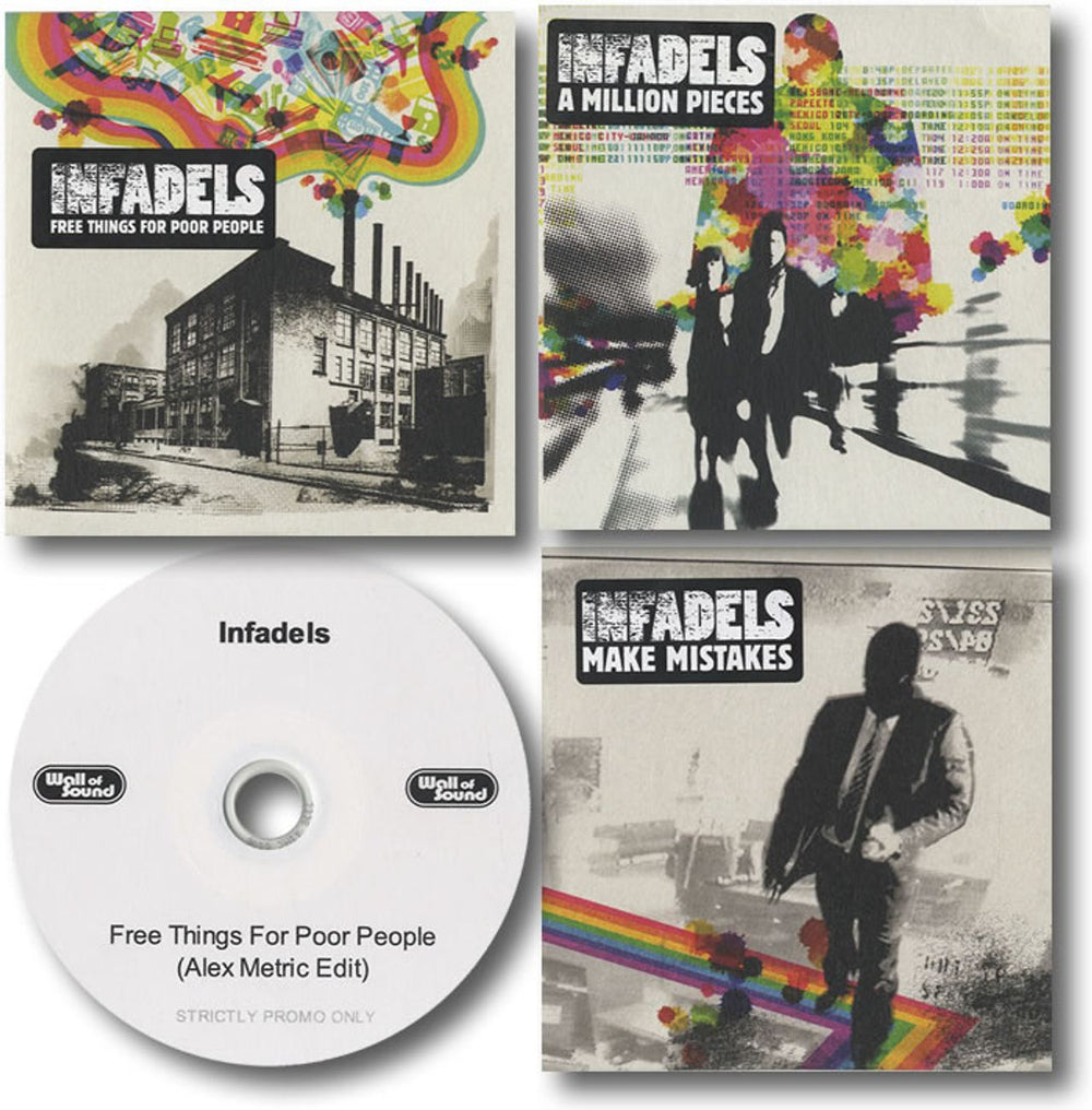 Infadels 'Universe In Reverse' Promo CD Set UK Promo 4-CD album set 4 CD SET