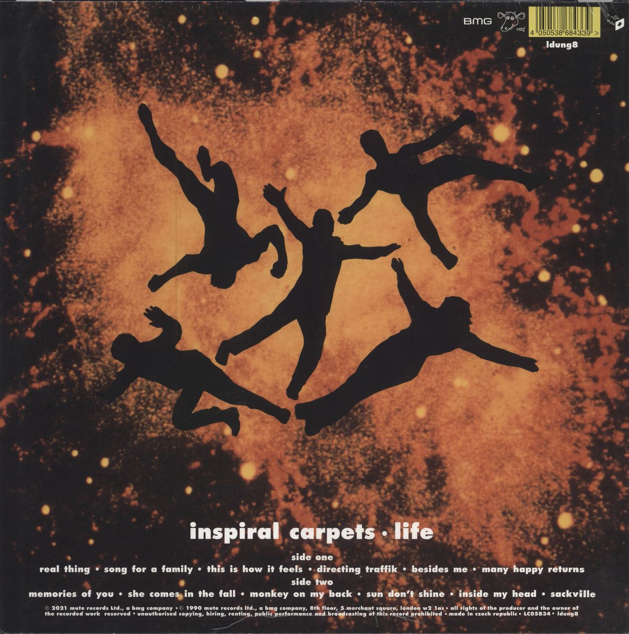 Inspiral Carpets Life - Gold Vinyl UK vinyl LP album (LP record) 4050538684339