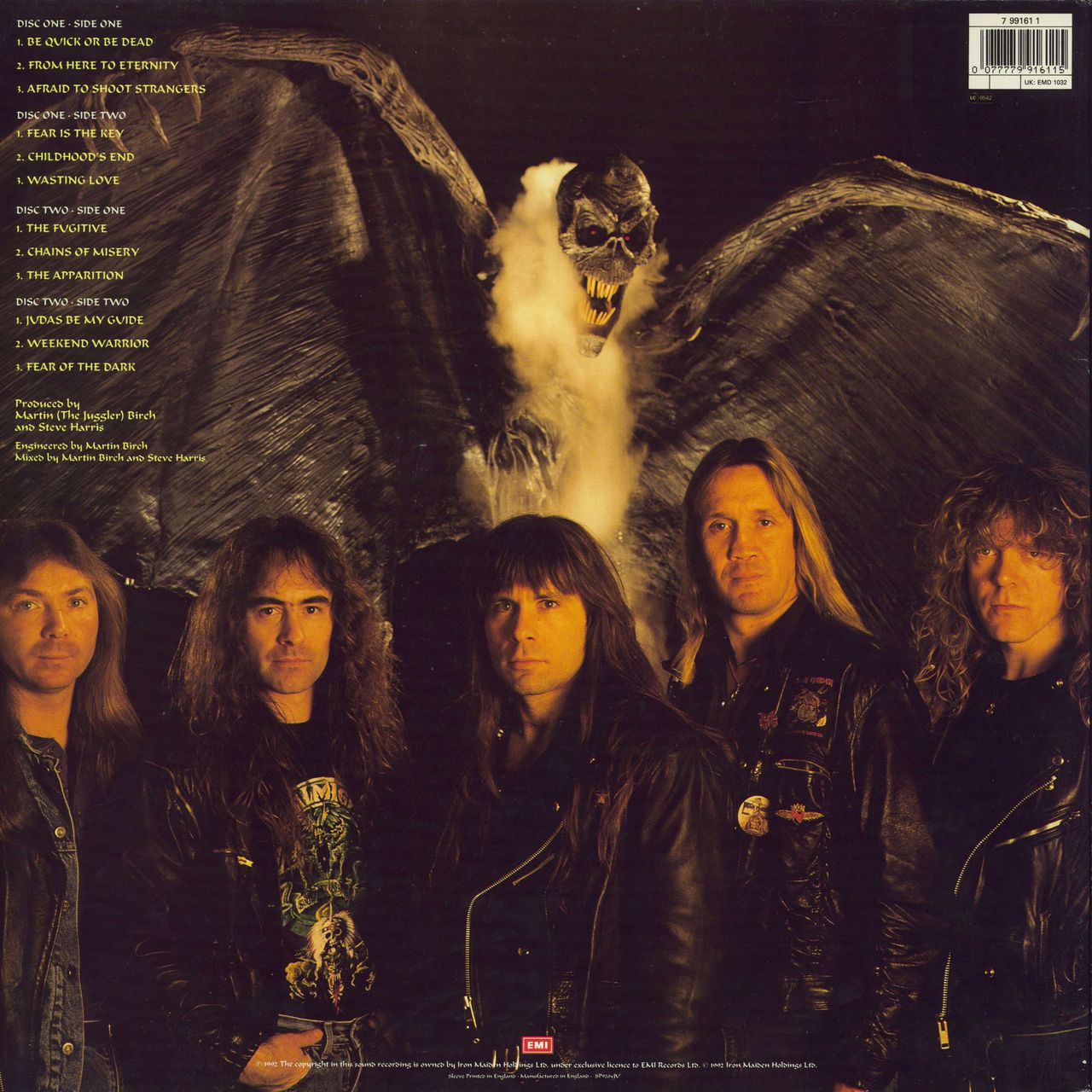 Iron Maiden Fear Of The Dark UK 2-LP vinyl record set (Double LP Album) 077779916115