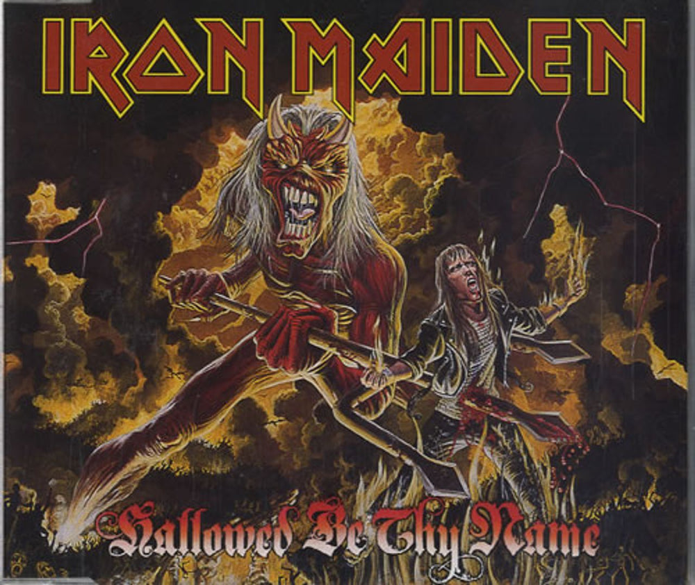 Iron Maiden Hallowed Be Thy Name UK CD single (CD5 / 5") CDEM288