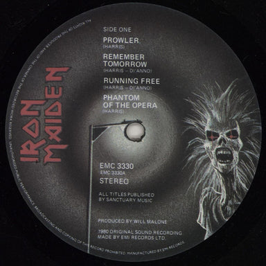 Iron Maiden Iron Maiden - RRP Stickered UK vinyl LP album (LP record) IROLPIR757943