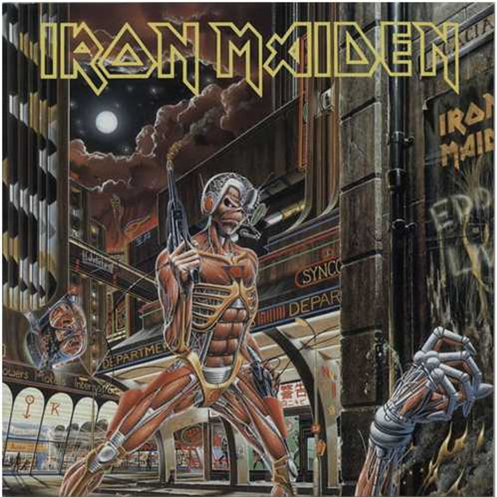 Iron Maiden Somewhere In Time - Complete Japanese vinyl LP album (LP record) 4988006604889