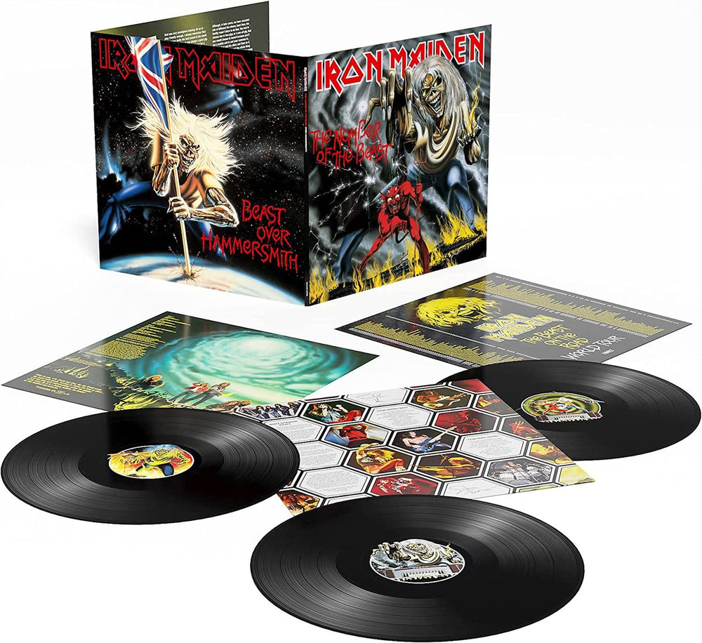 Iron Maiden The Number Of The Beast Over Hammersmith - Sealed UK 3-LP vinyl record set (Triple LP Album) 5054197157608