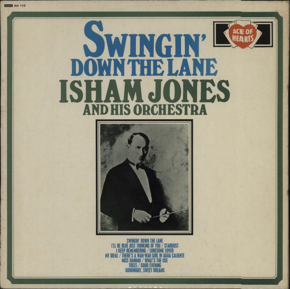 Isham Jones Swingin' Down The Lane - Test Pressing UK vinyl LP album (LP record) AH110