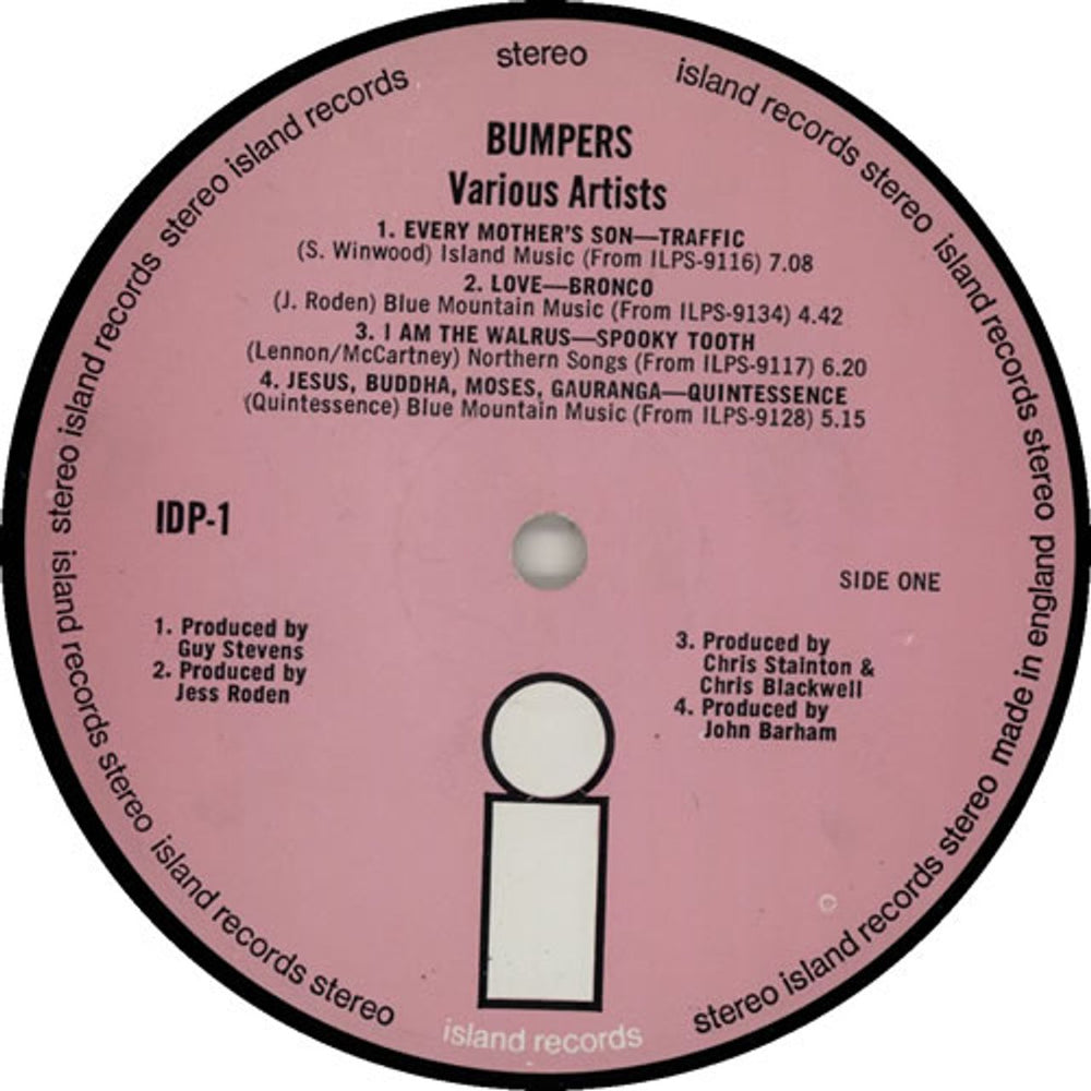 Island Records Bumpers - 1st - Stickered - EX UK 2-LP vinyl record set (Double LP Album) ISD2LBU568868