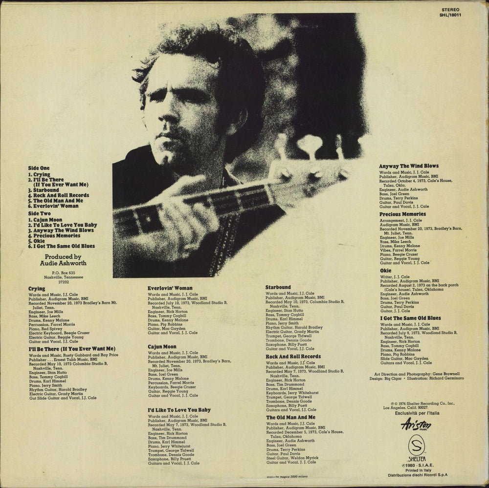 J.J. Cale Okie-ex Italian vinyl LP album (LP record)