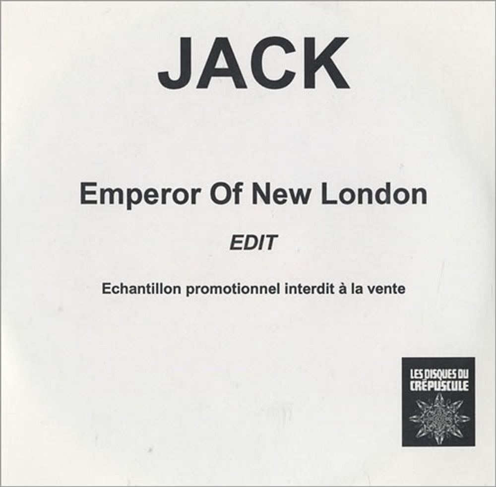 Jack Emperor Of New London French Promo CD-R acetate CD-R ACETATE