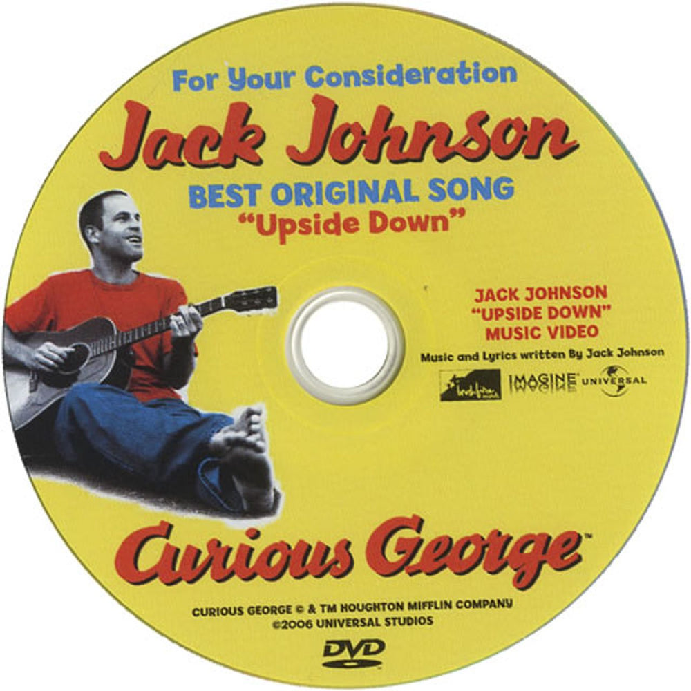 Jack Johnson Upside Down US Promo DVD Single 314416