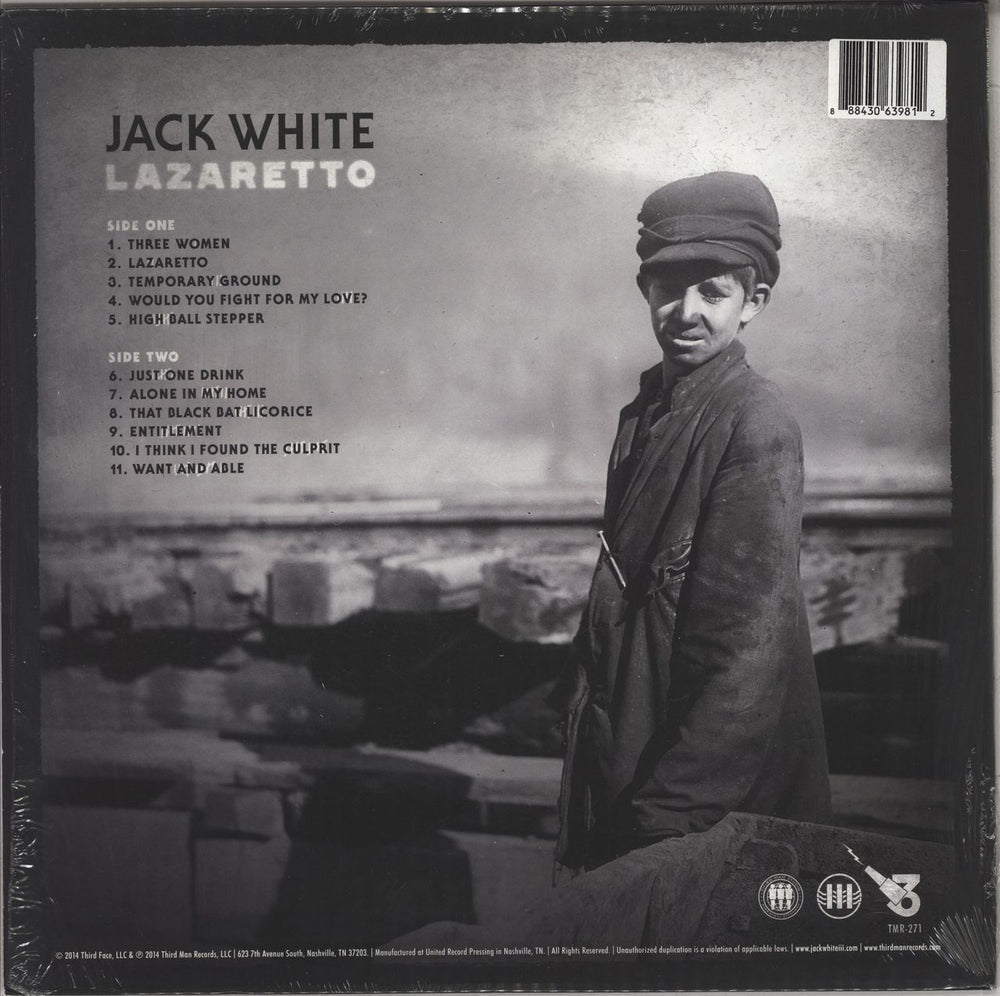 Jack White Lazaretto - Ultra Edition - Opened shrink US vinyl LP album (LP record) 888430639812