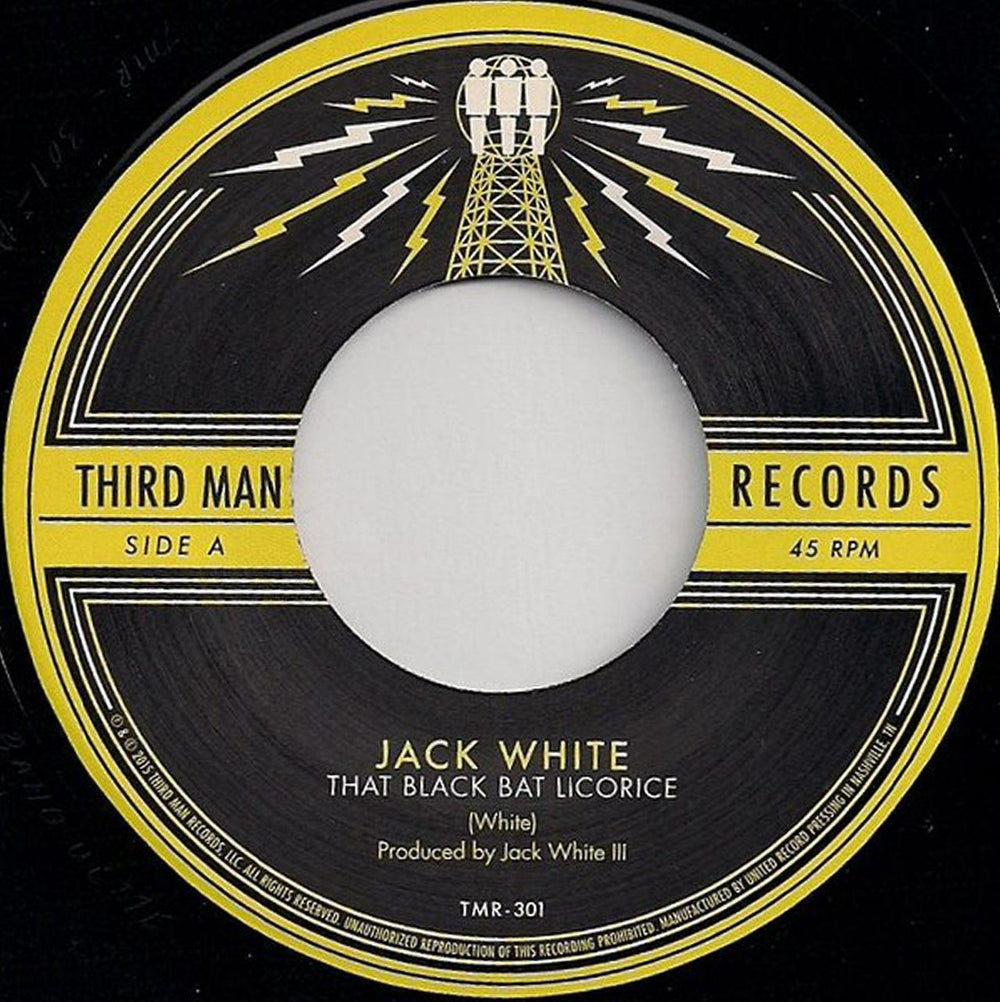 Jack White That Black Bat Licorice US 7" vinyl single (7 inch record / 45) ITE07TH682903