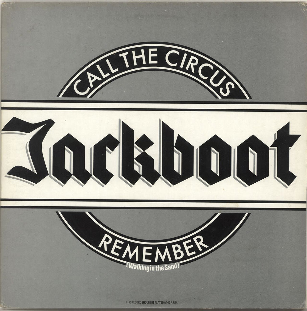 Jackboot Remember (Walking In The Sand) UK 12" vinyl single (12 inch record / Maxi-single) 12SR505