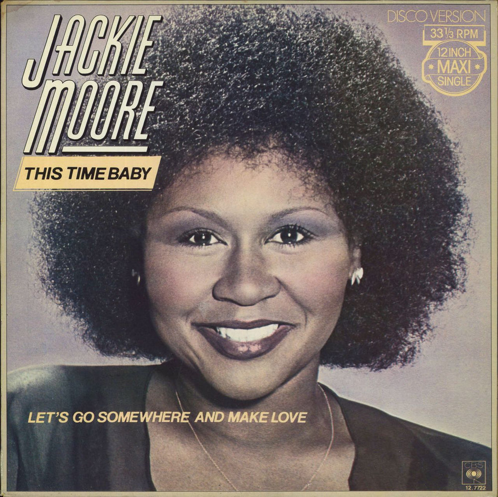 Jackie Moore This Time Baby Dutch 12" vinyl single (12 inch record / Maxi-single) CBS12.7722