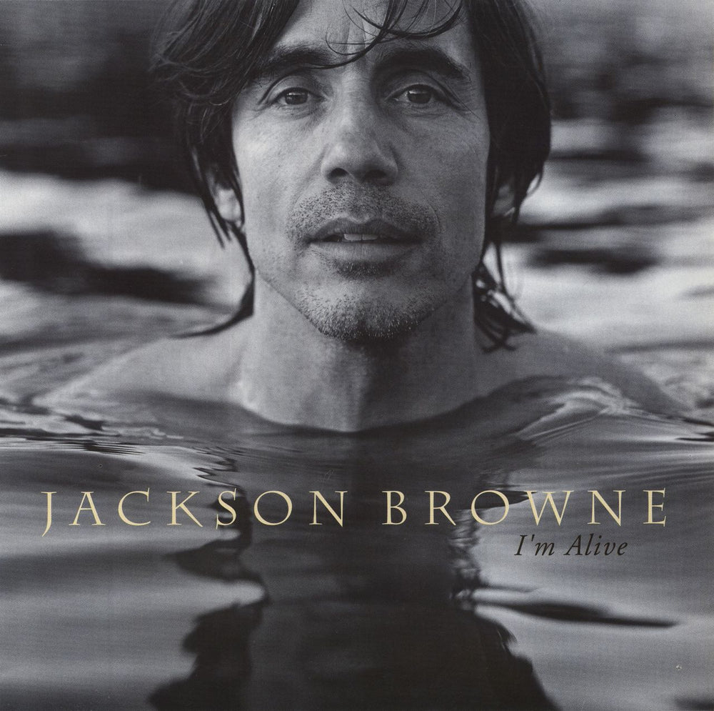 Jackson Browne I'm Alive UK Promo vinyl LP album (LP record) 7559-61524-1