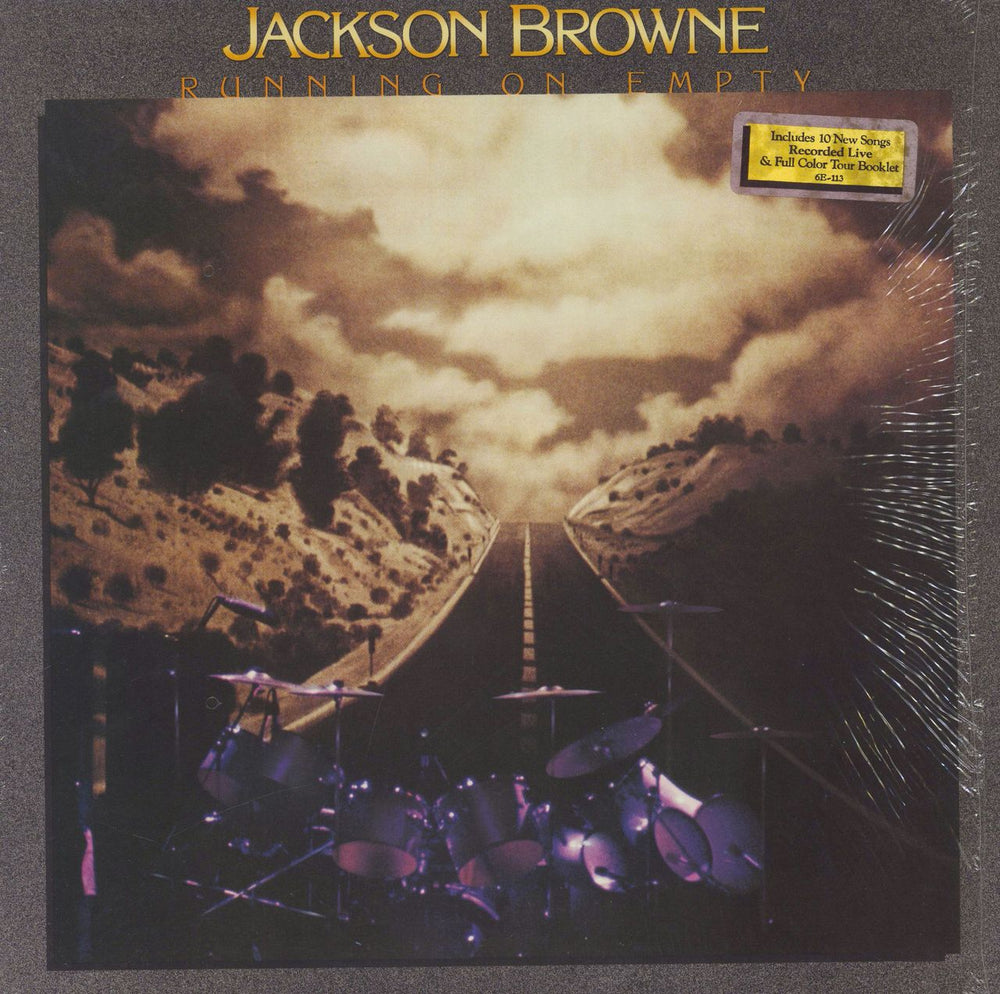 Jackson Browne Running On Empty German vinyl LP album (LP record) 6E-113