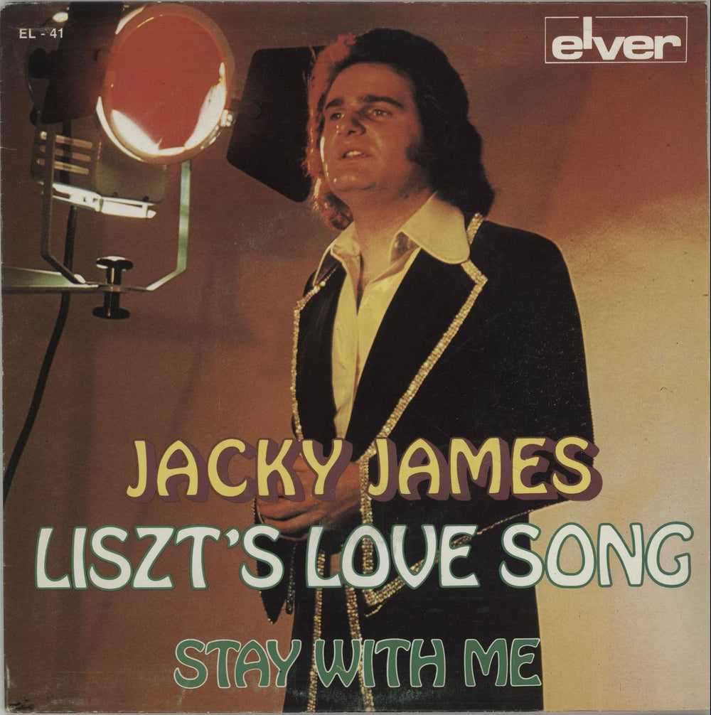 Jacky James Liszt's Love Song Belgian 7" vinyl single (7 inch record / 45) EL-41