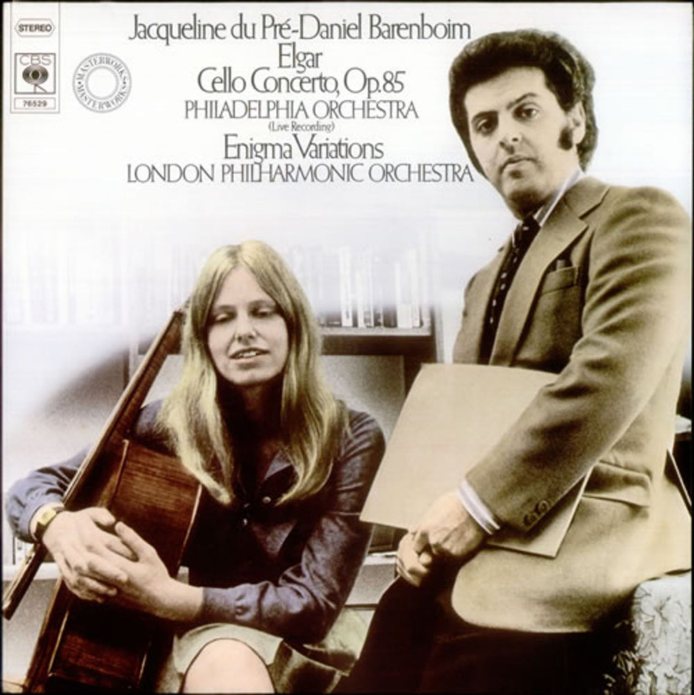 Jacqueline Du Pré & Daniel Barenboim Elgar: Cello Concerto, Op. 85 & Enigma Variations Dutch vinyl LP album (LP record) 76529