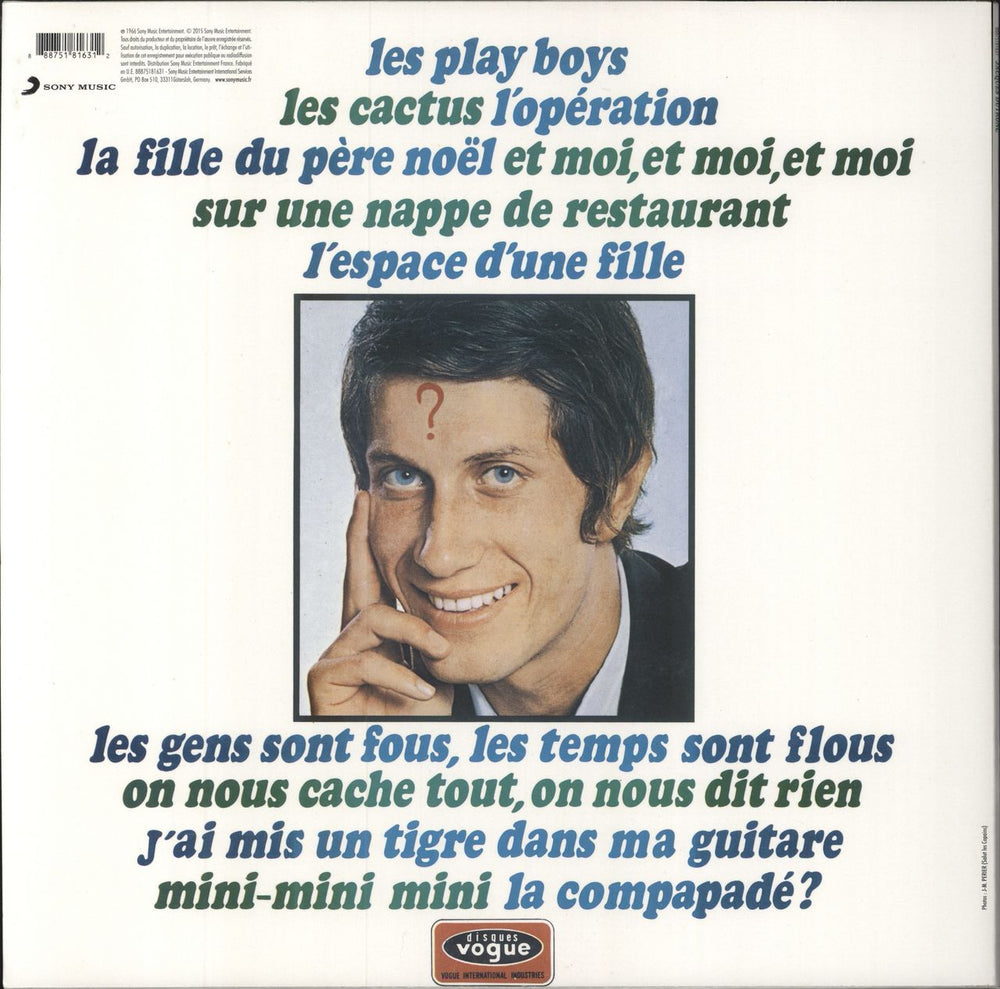 Jacques Dutronc Les Play-Boys French vinyl LP album (LP record) 888751816312