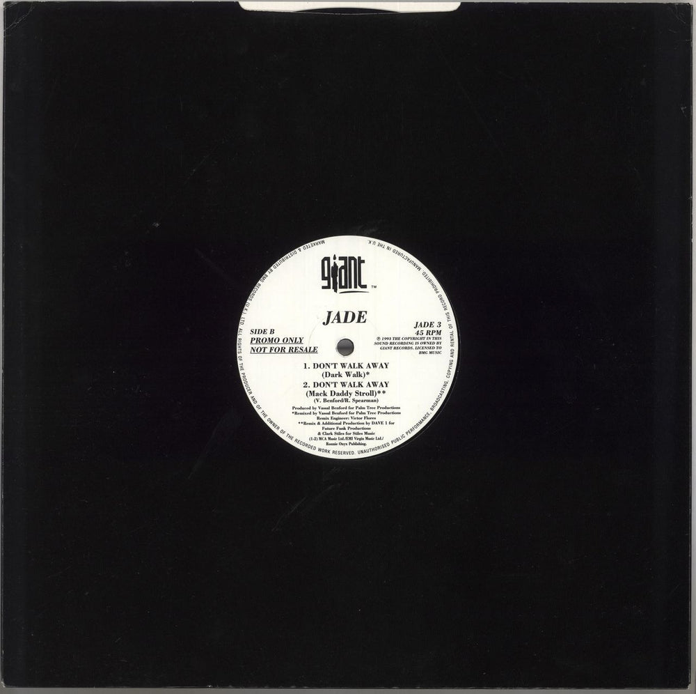 Jade One Woman UK Promo 12" vinyl single (12 inch record / Maxi-single)