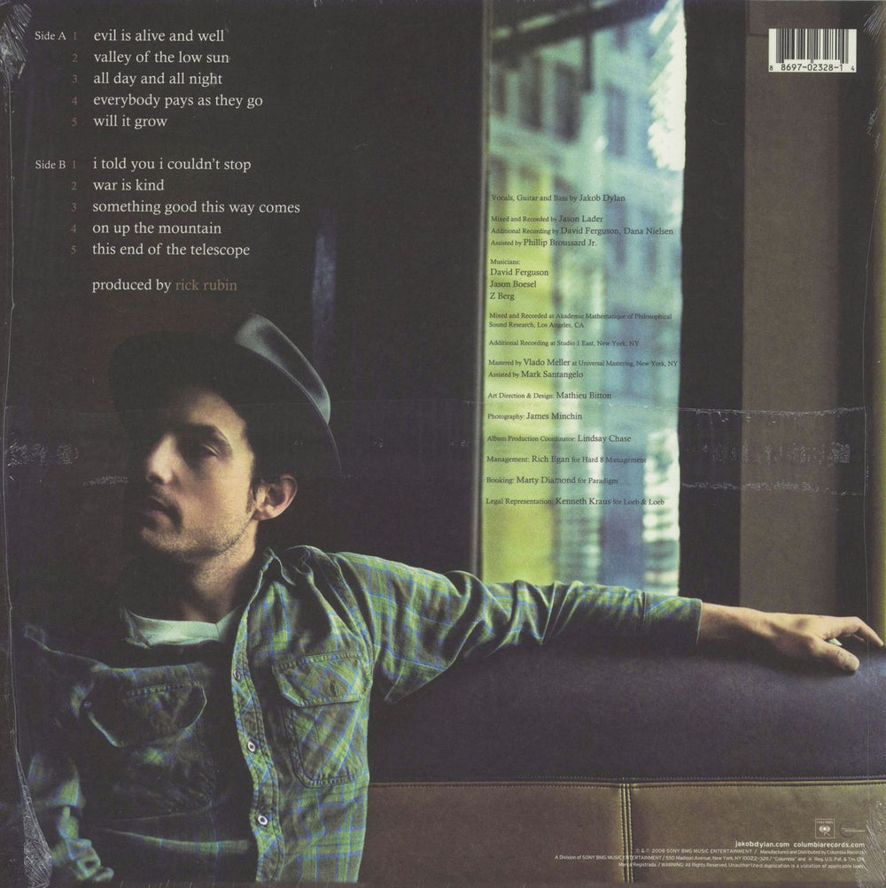 Jakob Dylan Seeing Things + Hype Sticker US vinyl LP album (LP record) 886970232814